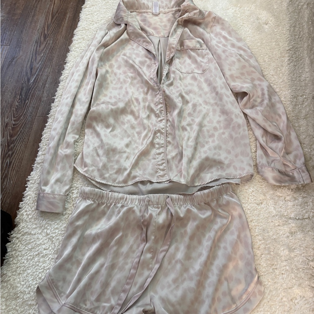 Stars Above Silky Pink Cheetah PJs